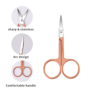 Set de Manicura y Pedicura Profesional de 5 Piezas en Acero Inoxidable con Acabado Dorado Rosa Brillante, Estuche para Adultos, Regalo de Año Nuevo 2026 - Product Image 1