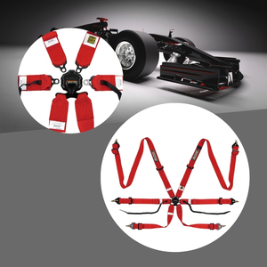 ชุดสายรัดนิรภัยสำหรับแข่งรถระดับมืออาชีพ TBRACING Sport Plus ได้รับการรับรองจาก FIA รองรับ OEM ODM ขายส่ง พร้อมอุปกรณ์ยึดแบบ Eye Bolts ขนาด 7/16 UNF - Product Image 1