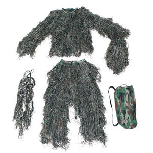 Tuta Ghillie Mimetica 5 In 1 Per Caccia E Paintball – Giacca, Pantaloni, Cappuccio E Borsa, Taglie Da Bambino A Adulto (M/L E XL/XXL) - 4