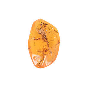 Pierre précieuse synthétique Ishu Gems de qualité AA, ambre de laboratoire, forme irrégulière 63x37mm, 108.15g, traitements naturels personnalisables, pour femme - Product Image 3