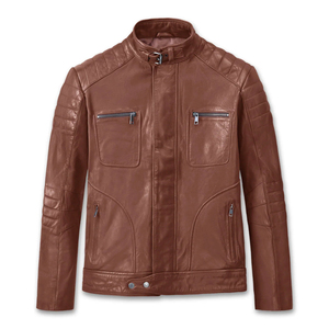 Veste d'hiver en cuir pour homme, coupe-vent, nouveau style, durable, prix abordable, avec logo personnalisé, best-seller - Product Image 1