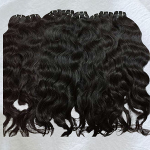 Extensiones de Cabello Humano Remy de Templo Indio, Virgen, Crudo, de Donante Único, con Cutícula Alineada, Ondulado Profundo Suelto, Doble Trama a Máquina, para Permanente, de Baja Temperatura - Product Image 5