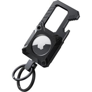 Portachiavi Impermeabile con AirTag, Moschettone Resistente, Apribottiglie, Chiusura Sicura, Antigraffio, Caratteristiche Protettive per Promozioni - Product Image 1