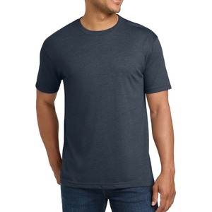 T-shirts personnalisés de haute qualité avec logo, en tissu tri-mélange, étiquettes tissées pour marque privée, fabriqués aux États-Unis - Product Image 1