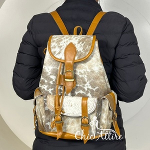 ODM OEM New Arrival 2026 High Quality Cowhide <b>Leather</b> Drawstring <b>Backpacks</b> for Men and Women's Rucksack Travel Weekender Daypack - Product Image 1