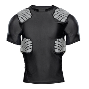 Camiseta Deportiva de Compresión con Logotipo Personalizado, Manga Corta y Acolchada para Fútbol, Protección contra Impactos para Hombre, Capa Base Acolchada de Manga Corta - Product Image 1