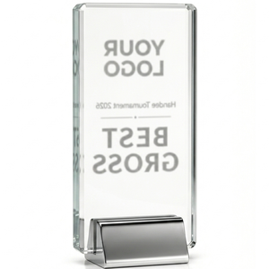 Trophée de golf de haute qualité, trophée de luxe, trophée en cristal haut de gamme, trophée de reconnaissance exécutive, trophée en cristal et métal gravé sur mesure - Product Image 4
