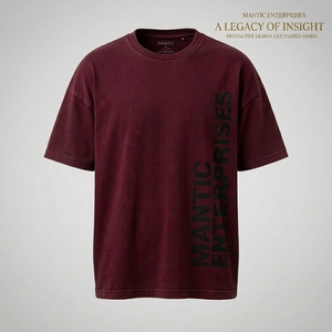 T-shirts vierges pour hommes, 100% coton jersey respirant, grandes tailles, style décontracté, dernière mode, avec impression en relief personnalisée et effet vieilli - Product Image 2