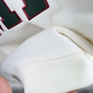 MITCH <b>Mock</b> <b>Neck</b> Sweatshirt 100% Cotton Applique Embroidery wide <b>neck</b> Sweatshirt sorority wear - Product Image 5