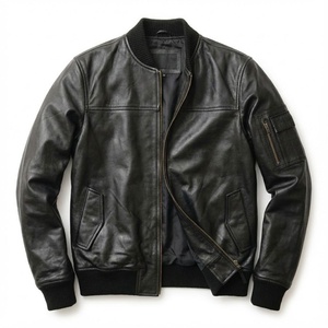 Best Selling 100% Leather Jacket for Men Custom Made Windproof <b>Waterproof</b> <b>Warm</b> Leather Jacket at Reasonable Price - Product Image 1