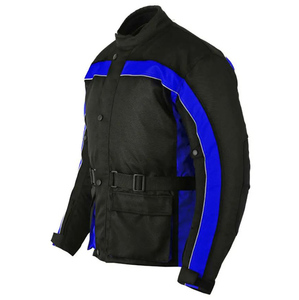 <b>Men's</b> High Street <b>Canvas</b> Motorcycle Protective Armor <b>Jacket</b> with Front Logo Eco-Friendly Breathable Riding Gear - Product Image 4