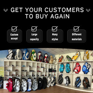 กระเป๋ากอล์ฟธีมโกธิคน้ำหนักเบา พร้อมดีไซน์สีรุ้งสะท้อนแสงที่มองเห็นได้ชัดเจน และฐานเสริมความมั่นคงสำหรับสนามกอล์ฟ - Product Image 5