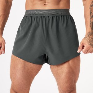 Pantalones Cortos Deportivos para Hombre, de Secado Rápido, Transpirables, con Forro de Malla, Cintura Media, Ajuste Elástico, Color Sólido, para Entrenamiento y Yoga - Product Image 4