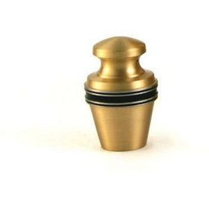 Pequeña urna de cremación de latón dorado, colección Black Bend 2, urna para guardar cenizas, urnas metálicas hechas a mano, artículos funerarios en venta - Product Image 1