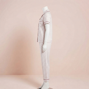 Conjunto de Pijama de Satén de Algodón de 1 Pieza para Mujer, Cuello en V, Cintura Elástica, Manga Corta, Ropa Casual para Estar en Casa, Invierno, Corte Regular - Product Image 2