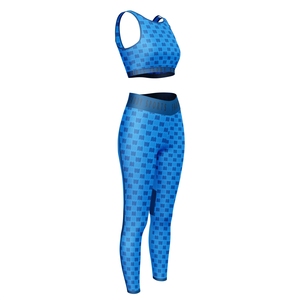 Women Seamless Yoga Set 2 Piece Workout Outfits High Waist Leggings Sports Bra Set Gym Wear Fitness Activewear Clothing - Product Image 2