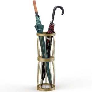 <b>Large</b> Capacity Metal <b>Umbrella</b> Stand Commercial Multi Grid <b>Umbrella</b> Holder Entryway Office Walking Stick Rack With Drip Tray - Product Image 6