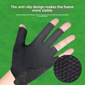 Gants de billard respirants antidérapants durables personnalisés à 5 doigts pour les joueurs de billard professionnels - Product Image 5