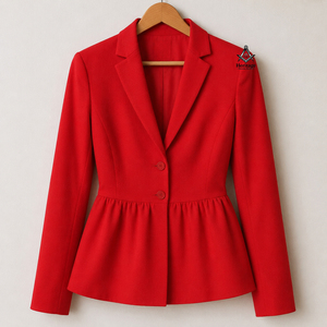 Ropa Masónica Herencia Griega: Abrigo Elegante Bordado 100% Algodón para Mujer, Ideal para Oficina, Hermandades y Fraternidades Delta - Product Image 1