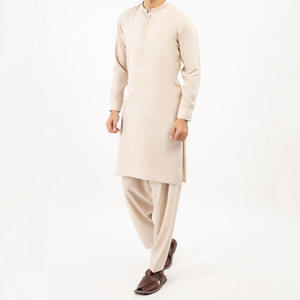 Stylish Cotton <b>Men</b> Salwar Kameez Soft Fabric Long <b>Kurta</b> With Pajama Set For <b>Men</b> Ethnic Wear Collection - Product Image 1