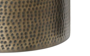 Golden Form Contemporary Coffee <b>Table</b> With Hammered Finish Modern Living Room Furniture Metal Frame Design - Product Image 3