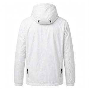 Chaqueta Deportiva Casual de Invierno Verde para Gimnasio, con Capucha, Cuello Alto, Logotipo Frontal, Cremallera Completa, Impermeable, Cortavientos y Transpirable - Product Image 6