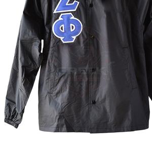 Customized Sorority Zeta Line <b>Jacket</b> Autumn <b>Winter</b> High Quality Silk Shell Breathable Greek <b>jacket</b> women's men's coach <b>jacket</b> - Product Image 4