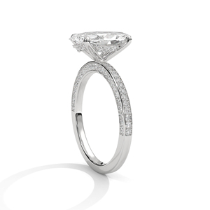เครื่องประดับสุดคลาสสิกสำหรับผู้หญิงจาก RAAMAA ทองคำขาว 10k 14k ประดับเพชรทรงมาร์คีส์ที่เพาะเลี้ยงในห้องปฏิบัติการ เหมาะสำหรับเป็นของขวัญในงานแต่งงาน - Product Image 3