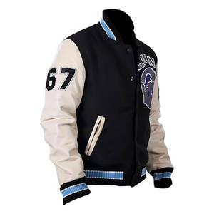 Veste universitaire pour hommes Lions Baseball en laine, veste universitaire pour hommes, bleu, streetwear décontracté, veste tendance, mélange de coton confortable - Product Image 2