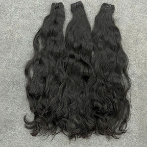 ผมมนุษย์แท้แบบธรรมชาติ ลอนคลื่นธรรมชาติ  ขนาด 8"-34" มีสินค้าในสต็อก |   ผู้จัดจำหน่ายผมแท้ 100% แบบขายส่ง - Product Image 1