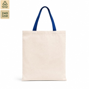 กระเป๋าผ้าฝ้ายพิมพ์ลายตามสั่ง 240 GSM ขนาด 38x42 ซม. ใช้ซ้ำได้ เหมาะสำหรับใส่ของไปโรงเรียน ของชำ ของที่ระลึก ของแจก ขายส่ง รับผลิตแบบ OEM ODM ผู้ผลิตและผู้ส่งออก - Product Image 6
