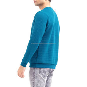 Coupe régulière col rond hommes manches longues séchage rapide et respirant quantité minimale de commande bas sweat-shirt homme à capuche sur mesure expédition DDP - Product Image 3