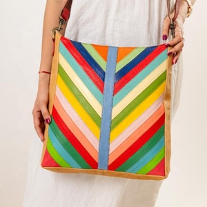 Femmes Vintage Tan véritable daim cuir botte point sac à bandoulière unique Laser gaufrage concepteur sac à main Western peau de vache cheveux - Product Image 1