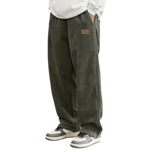 Pantalons en velours côtelé amples et confortables pour hommes |   Pantalon à taille élastique coupe décontractée pour un usage quotidien |   Pantalon décontracté pour homme - Product Image 1