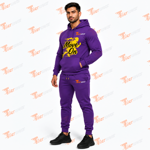 Trajes de sudor de alta calidad al por mayor para hombre, conjunto de 2 piezas, chándal con cremallera, chándal de entrenamiento de invierno, chándal con cremallera para hombre - Product Image 2
