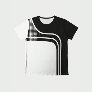 T-shirt décontracté à manches courtes à col en O pour hommes 100% coton respirant vêtements de sport en vrac prix raisonnable T-Shirt à sublimation - Product Image 4