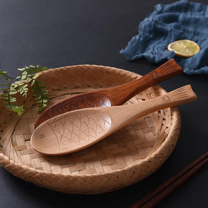 Cuchara de Madera Hecha a Mano para Cocinar y Servir, Utensilio de Cocina Ecológico - Product Image 5