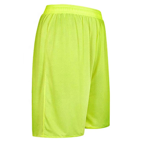Ensemble de veste et short de basket-ball en maille vert néon unisexe, débardeur sans manches respirant, taille élastique, uniforme de sport d'été pour adultes - Product Image 6