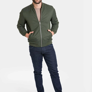 Men Bomber <b>Jacket</b> Feel Brown Color Pattern for Winter Wear 2026 Custom Size And Logo Men <b>Jackets</b> Windproof with Silky - Product Image 4