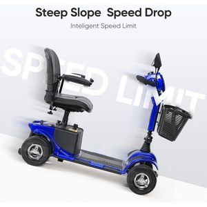 Scooter Elettrico a 4 Ruote per Anziani e Adulti, Pieghevole e Richiudibile, Velocità Massima 24 km/h, Compatto e Leggero - Product Image 5