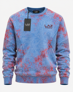 เสื้อสเวตเชิ้ตผู้ชายทรงหลวม ระบายอากาศได้ดี เป็นมิตรกับสิ่งแวดล้อม บริการ OEM สำหรับฤดูหนาว  โลโก้ด้านหน้า  ผ้าฟอกกรด น้ำหนัก 420 กรัม ผ้าคอตตอน 100% - Product Image 1