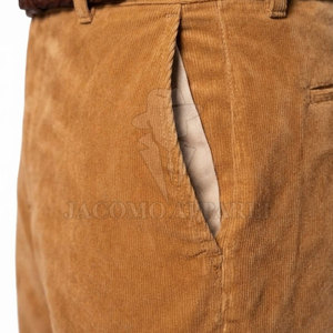 Pantalon en daim pour homme avec coupe ajustée élégante, doublure douce, construction durable, look tendance, idéal pour les sorties quotidiennes - Product Image 6