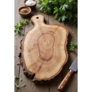Tabla de Cortar de Madera de Acacia de Primera Calidad, Herramienta de Cocina Natural Ecológica para Cortar Frutas, Verduras y Alimentos - Product Image 1