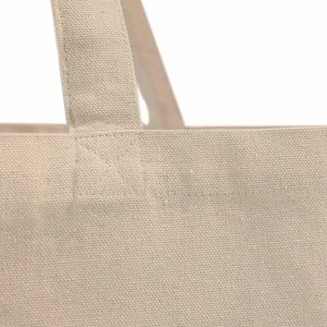 Sac fourre-tout en coton recyclé, ouvert, avec poignées plates, personnalisable avec logo, vente en gros, promotionnel, écologique, pour le marché et le shopping - Product Image 6