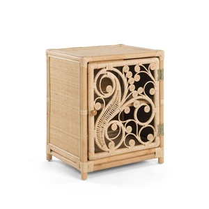 โต๊ะข้างเตียงหวายธรรมชาติตู้ยืนหวายตอนกลางคืนทำด้วยมือบรรจุภัณฑ์แบบสั่งทำได้จากโรงงานเวียดนาม - Product Image 2