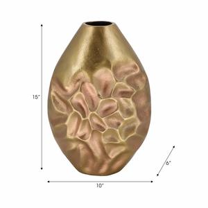 Jarrón de Metal de Lujo para Flores Artificiales o Frescas, Decoración Elegante para Eventos e Interiores - Product Image 2