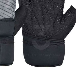 Custom Neoprene Weight Lifting Fitness Gloves Ventilated Design Adjustable Wrist <b>Strap</b> Customizable Color/Size High Quality Wear - Product Image 4