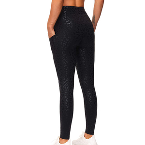 Pakistan Made High Waist <b>Fleece</b> Thick Breathable Mid-Calf 200g Ladies <b>Leggings</b> Custom Logo Yoga Gym Pants Wholesale - Product Image 3