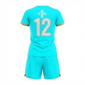 เสื้อฟุตบอลแขนสั้นคอวี ปิดด้วยกระดุม  โลโก้สีขาว  วัสดุคุณภาพสูง  ทรงปกติ สำหรับผู้หญิง โดย RIVIAN ATLANTIC - Product Image 3