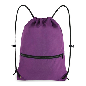 Sacs à dos promotionnels en polyester et nylon avec cordon de serrage pour la randonnée, le sport, la gym et le yoga, personnalisables avec logo, vente en gros - Product Image 1